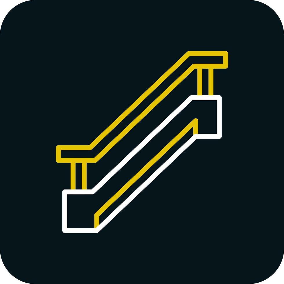 Rolltreppen-Vektor-Icon-Design vektor