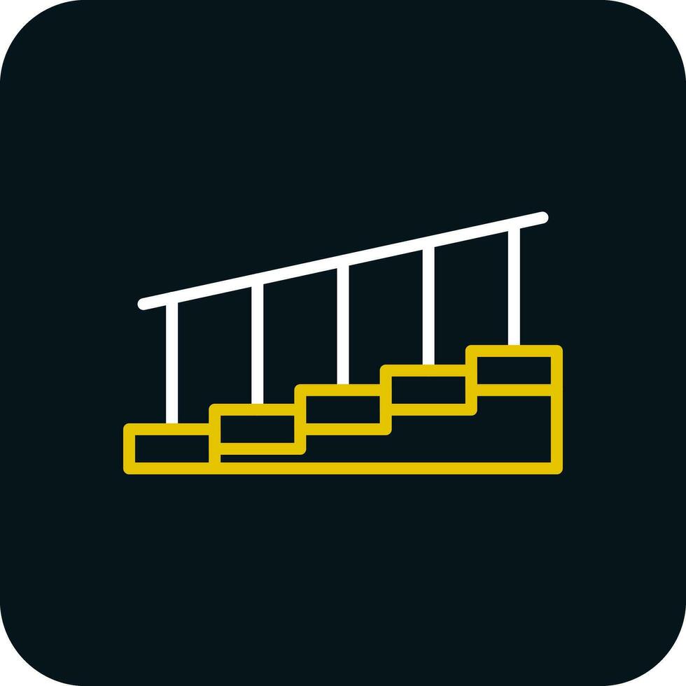 Treppen-Vektor-Icon-Design vektor