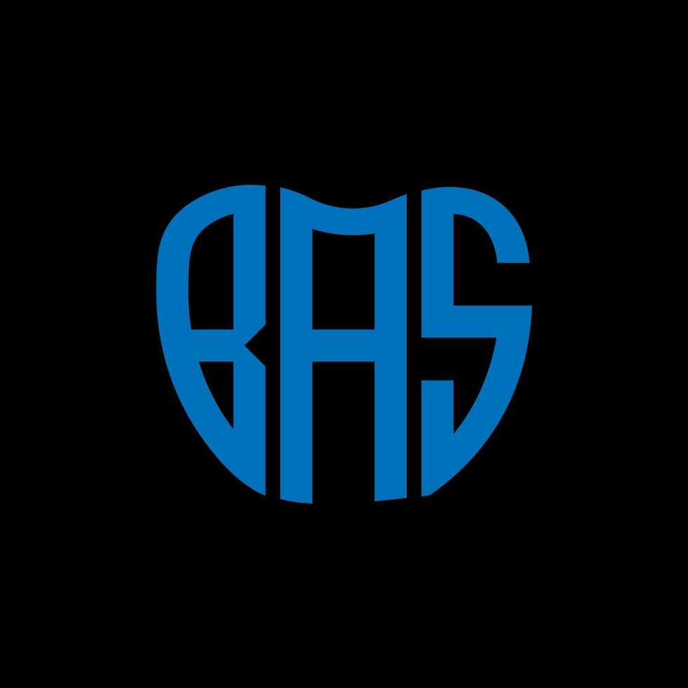 bas brief logo kreatives design. bas einzigartiges Design. vektor
