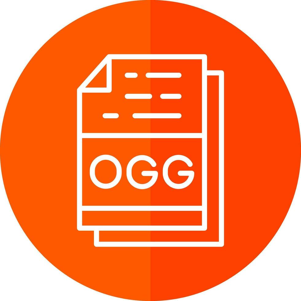ogg Datei Format Vektor Symbol Design