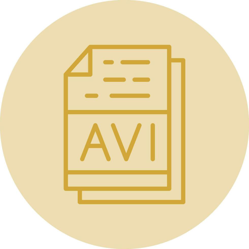 avi Datei Format Vektor Symbol Design