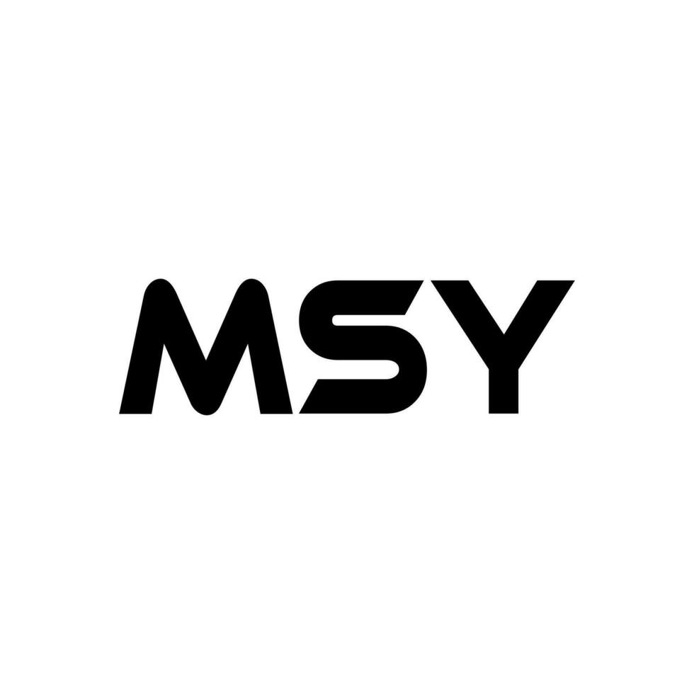 msy brev logotyp design, inspiration för en unik identitet. modern elegans och kreativ design. vattenmärke din Framgång med de slående detta logotyp. vektor