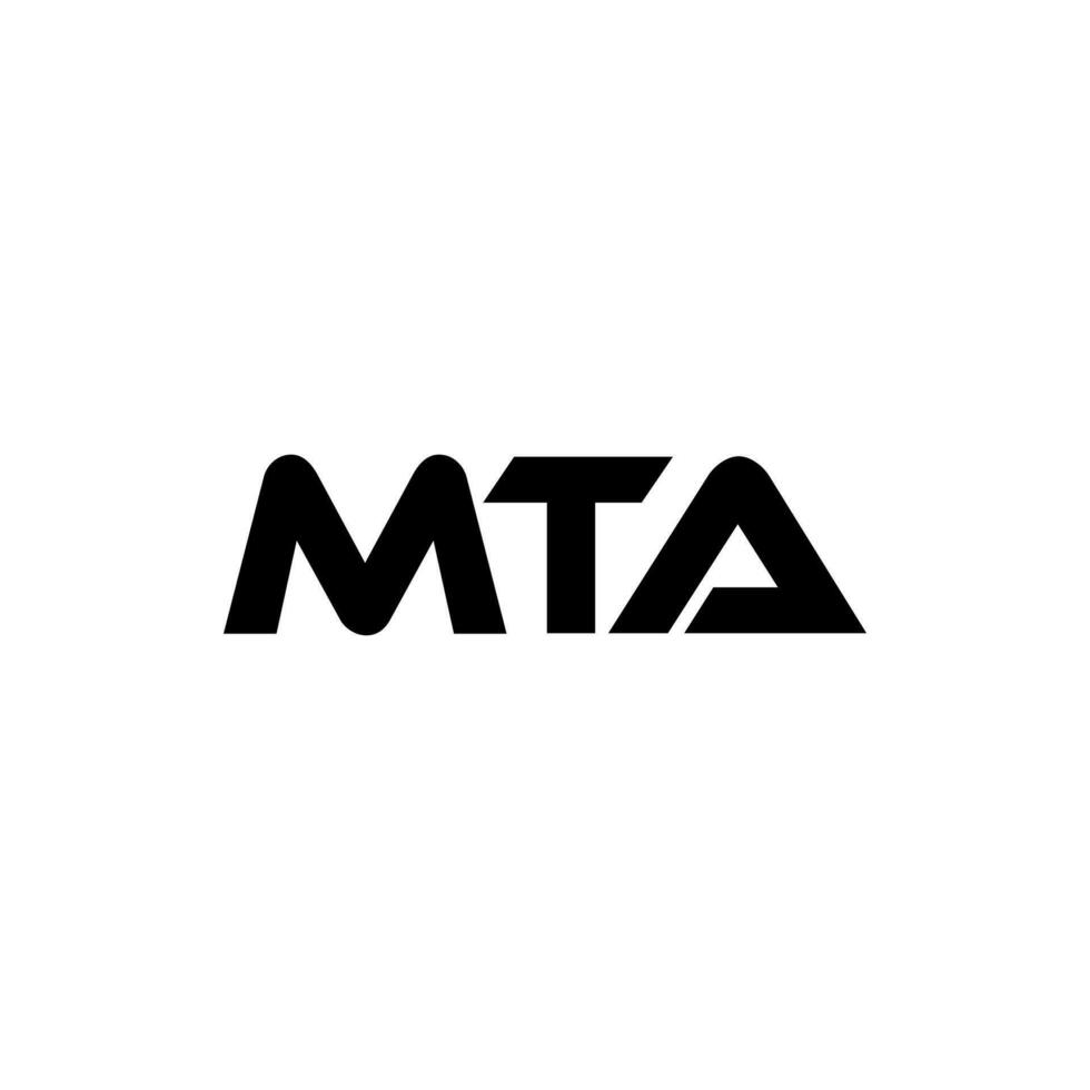 mta brev logotyp design, inspiration för en unik identitet. modern elegans och kreativ design. vattenmärke din Framgång med de slående detta logotyp. vektor