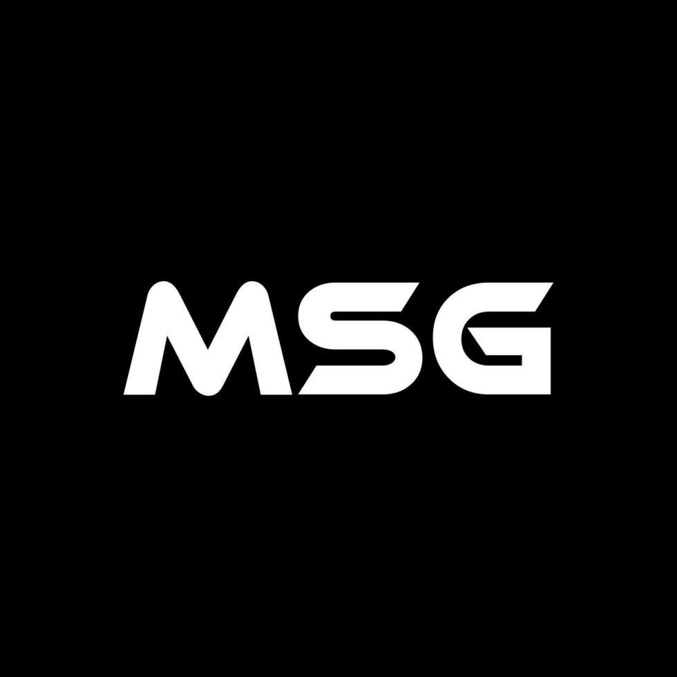 msg brev logotyp design, inspiration för en unik identitet. modern elegans och kreativ design. vattenmärke din Framgång med de slående detta logotyp. vektor