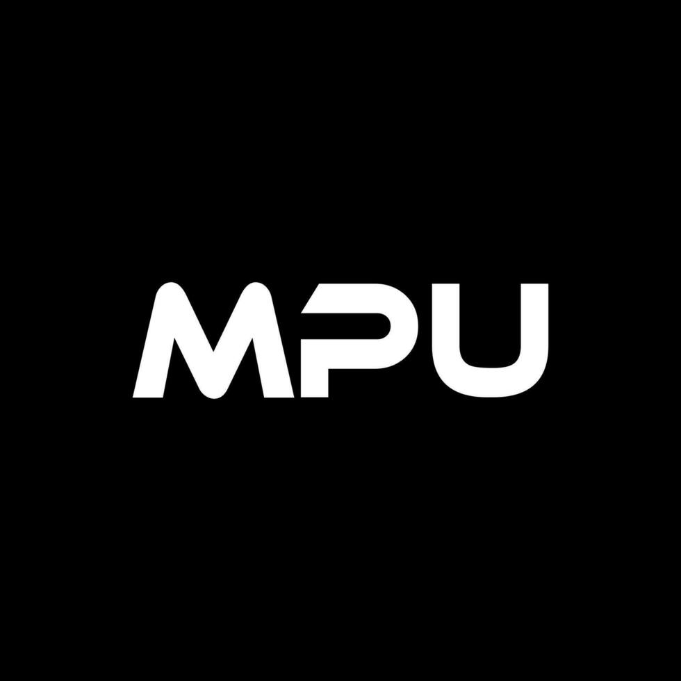 mpu brev logotyp design, inspiration för en unik identitet. modern elegans och kreativ design. vattenmärke din Framgång med de slående detta logotyp. vektor