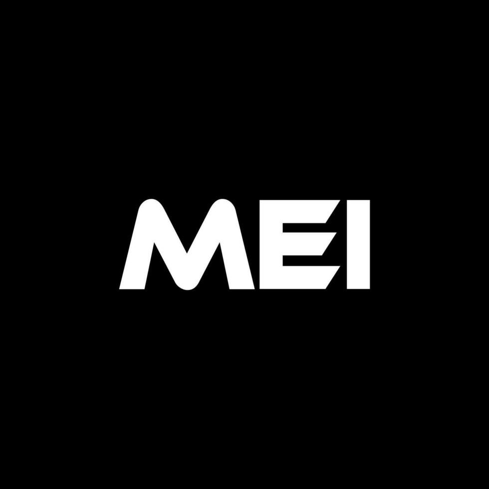 mei brev logotyp design, inspiration för en unik identitet. modern elegans och kreativ design. vattenmärke din Framgång med de slående detta logotyp. vektor