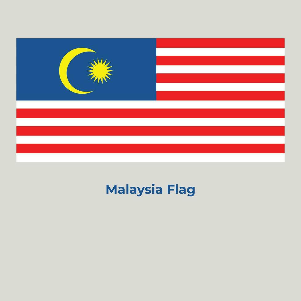 de malaysia flagga vektor