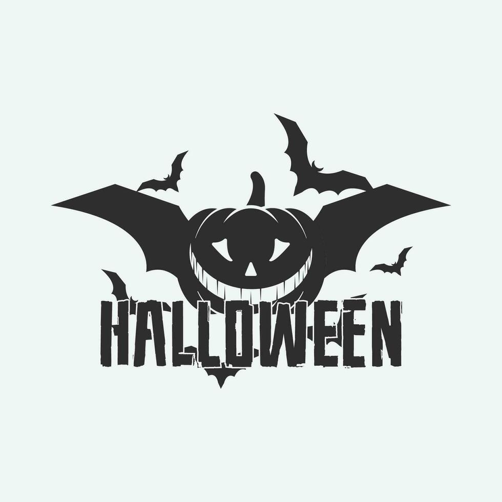Halloween Logo Symbol Vektor Design, Halloween Bilder.