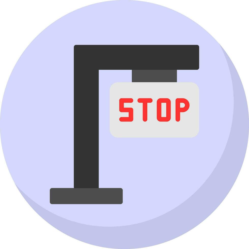 Stop-Schild-Vektor-Icon-Design vektor