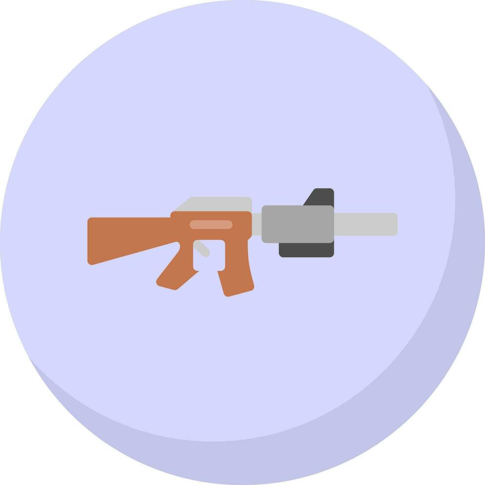 Gewehr-Vektor-Icon-Design vektor