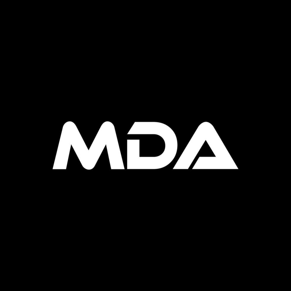 mda brev logotyp design, inspiration för en unik identitet. modern elegans och kreativ design. vattenmärke din Framgång med de slående detta logotyp. vektor