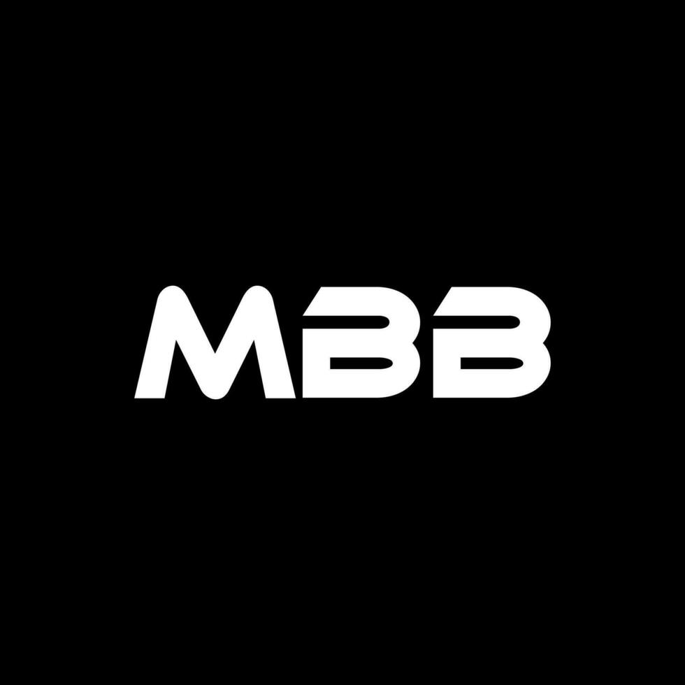 mbb brev logotyp design, inspiration för en unik identitet. modern elegans och kreativ design. vattenmärke din Framgång med de slående detta logotyp. vektor