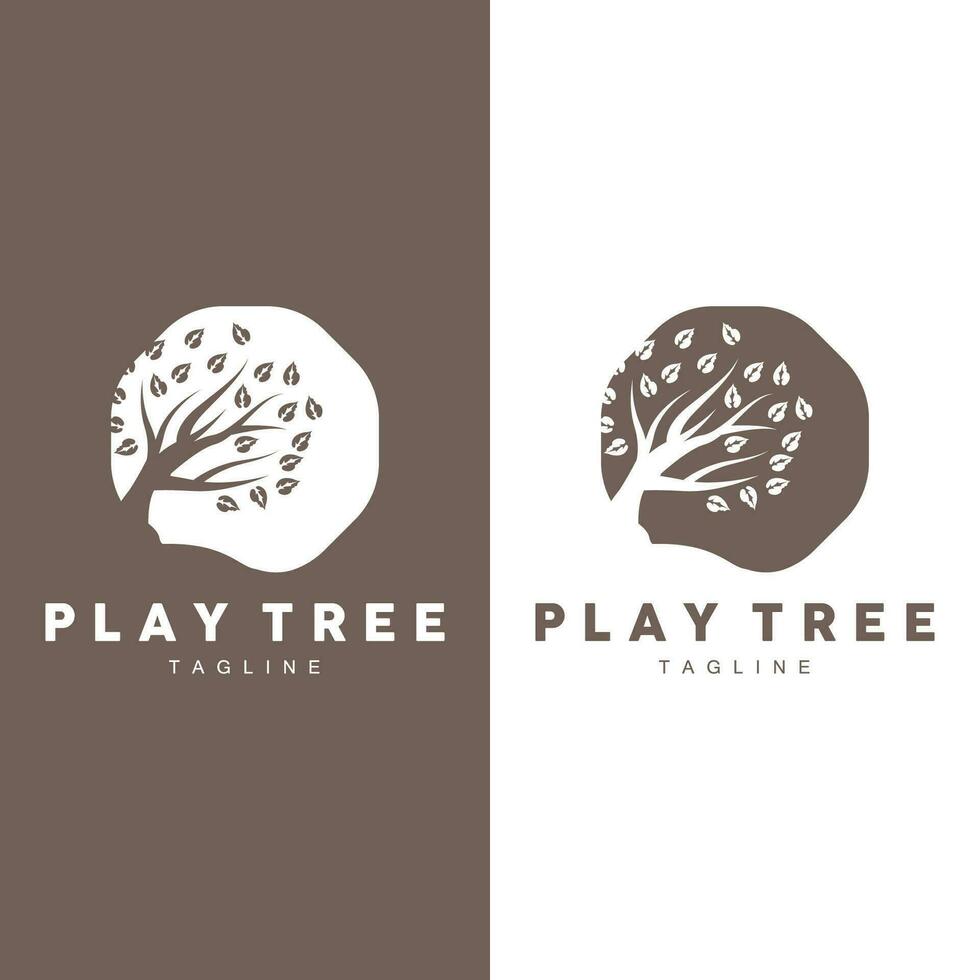 Baum Logo Pflanze Design Vektor Illustrator Vorlage