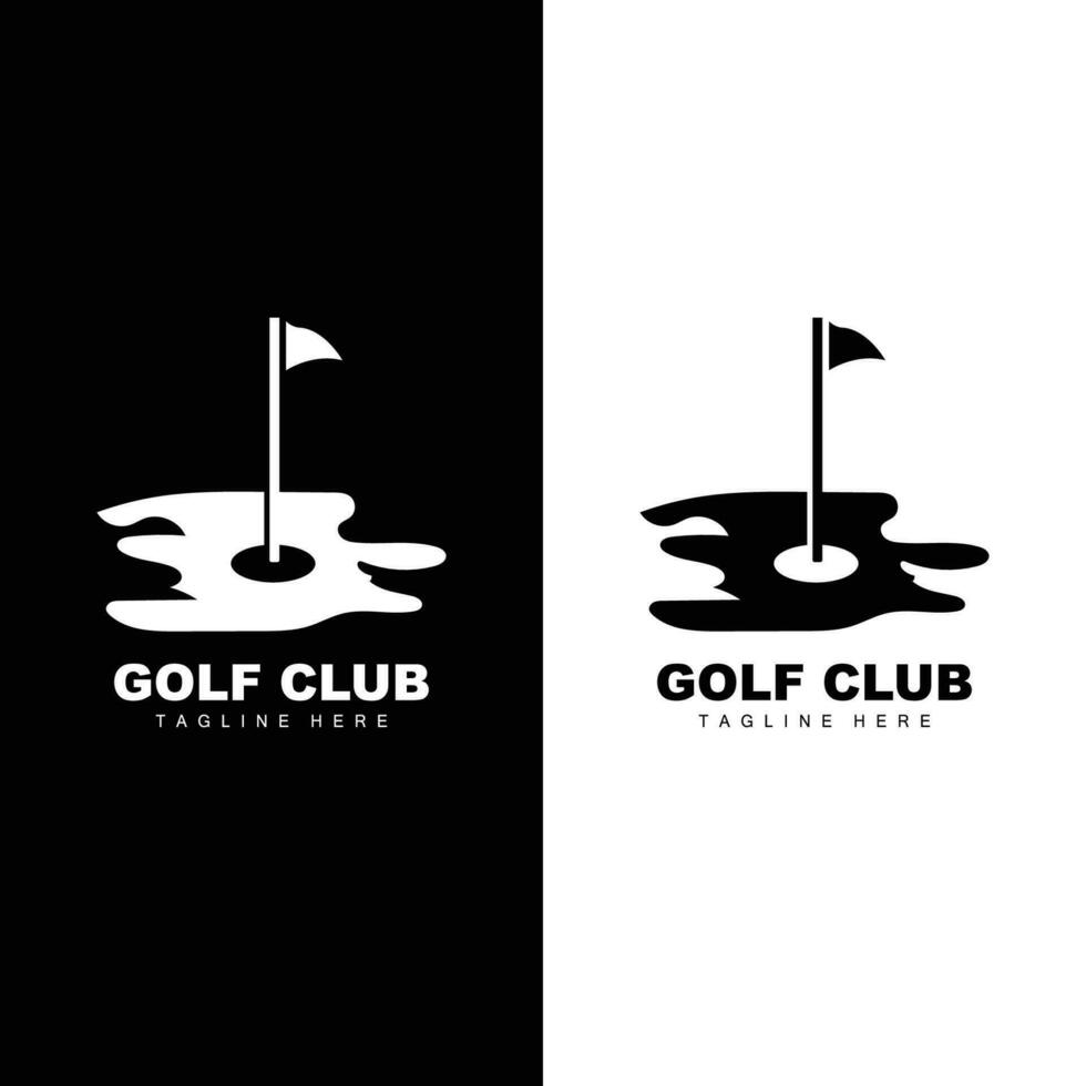 Golf Mannschaft Sport Logo Design Turnier Illustration Symbol Vorlage vektor