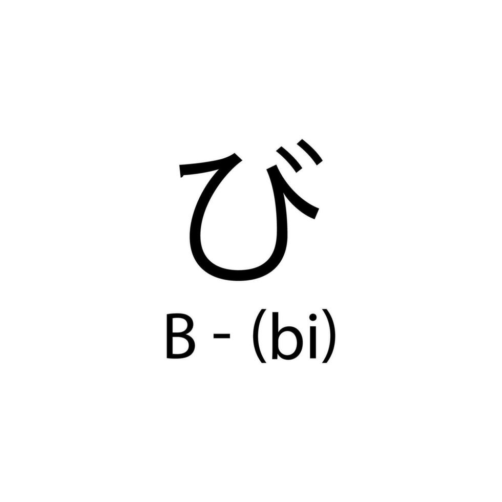 Briefe von das Alphabet im japanisch vektor