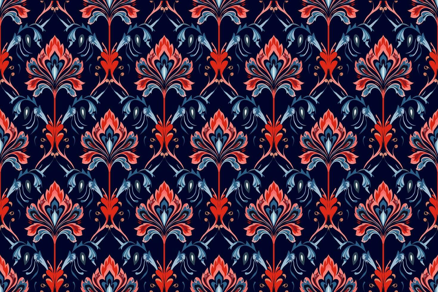abstrakt ethnisch nahtlos Muster Design. aztekisch Stoff Teppich Boho Mandalas dekoriert. Stammes- einheimisch Motiv traditionell Stickerei Vektor Hintergrund