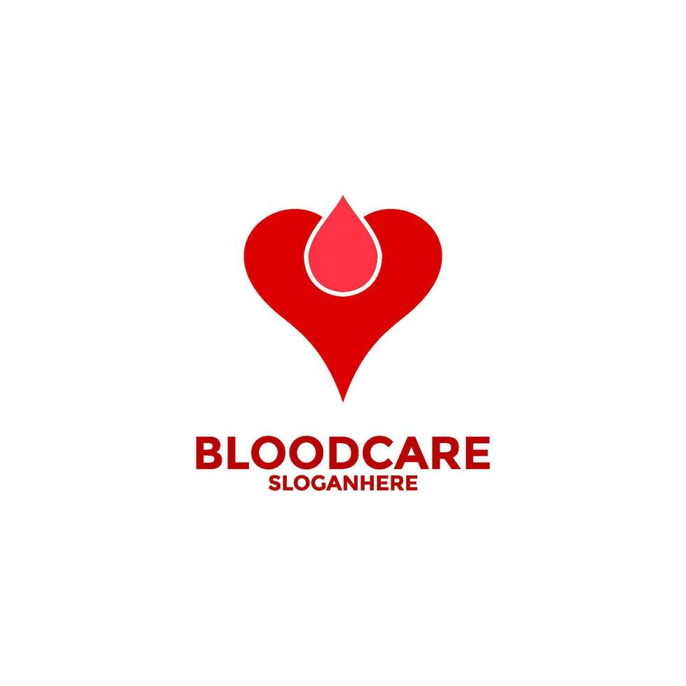 Blut Spender Logo Designs Vorlage, Blut Spende , Blut fallen Logo Vektor Vorlage