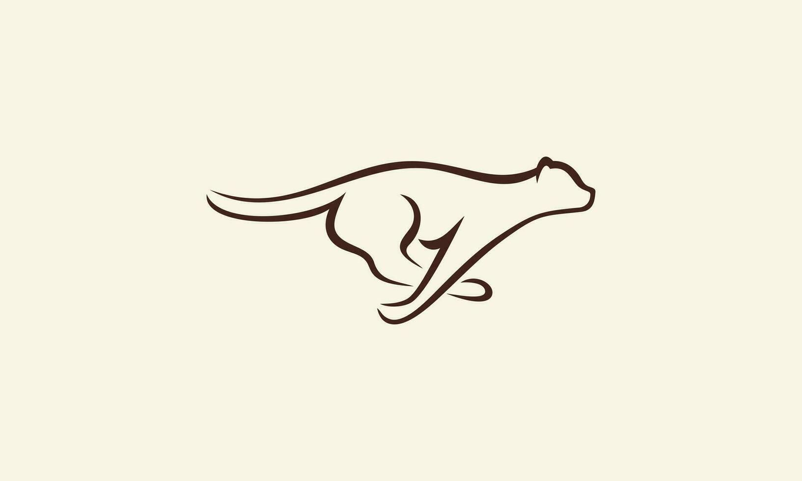 gepard logotyp mall vektor