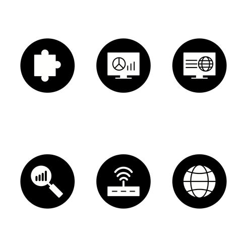 Satz von Vector SEO Search Engine Optimization Icons