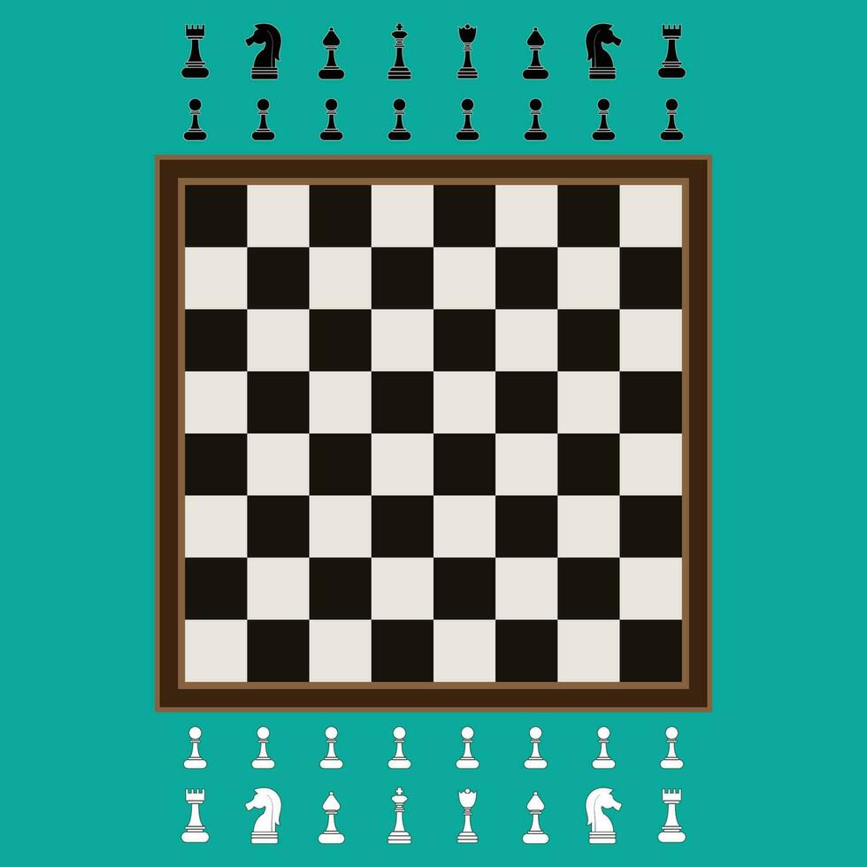 das Illustration von Schach Tafel einstellen vektor