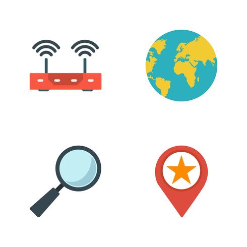 Satz von Vector SEO Search Engine Optimization Icons