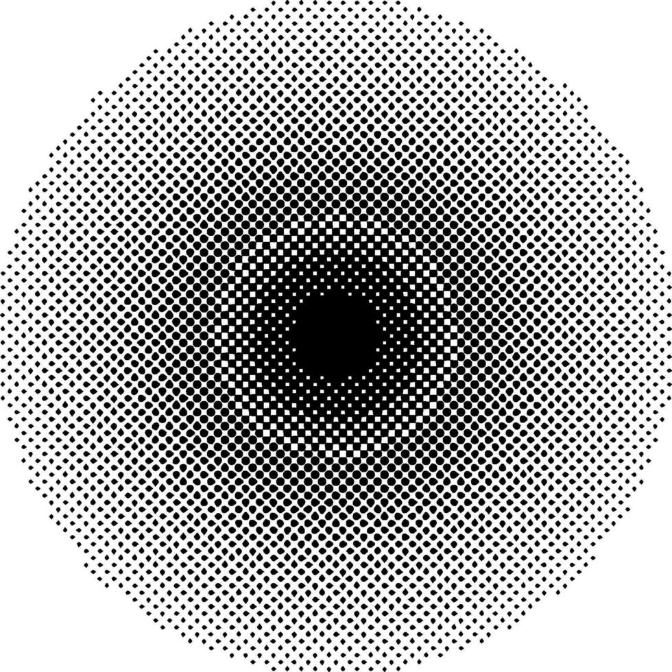 halvton cirklar storlek cirklar nyanser punkt pop- konst mönster vektor