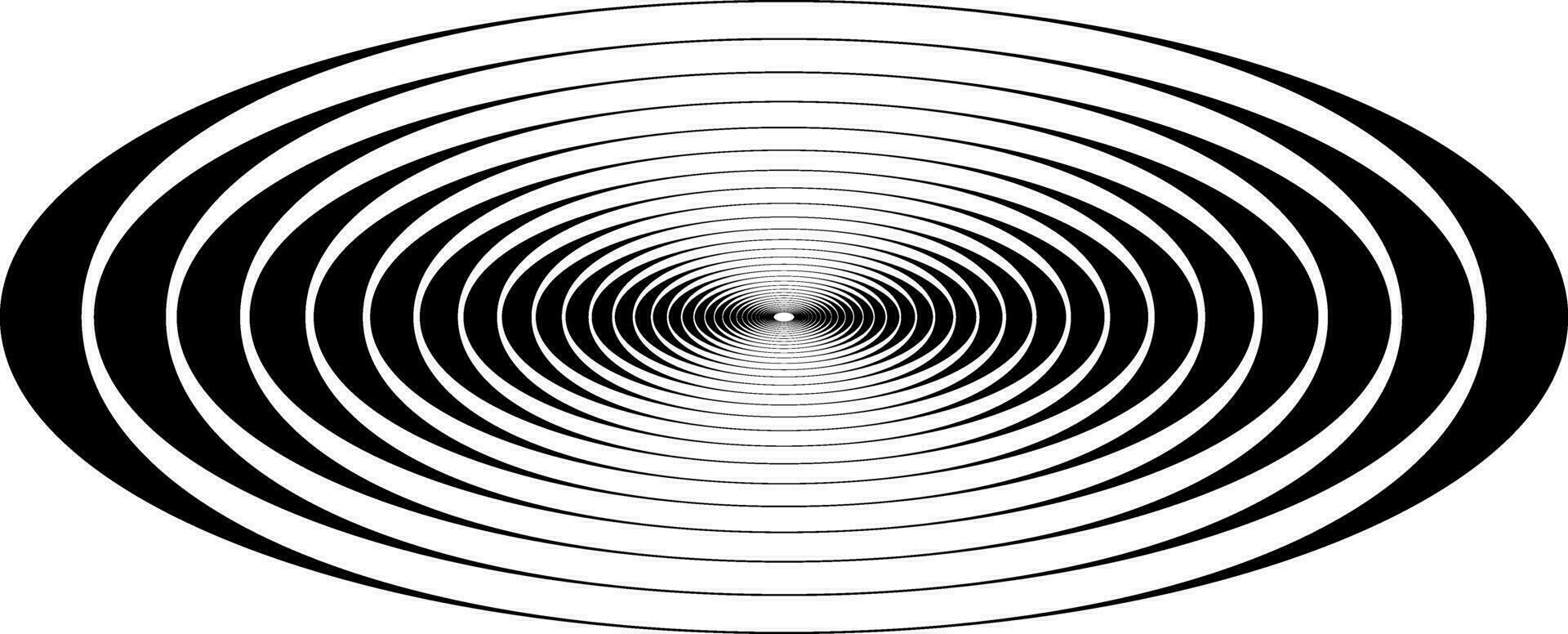 koncentrisk cirkel oval resonans vågor, visuell representation resonans vågor vektor