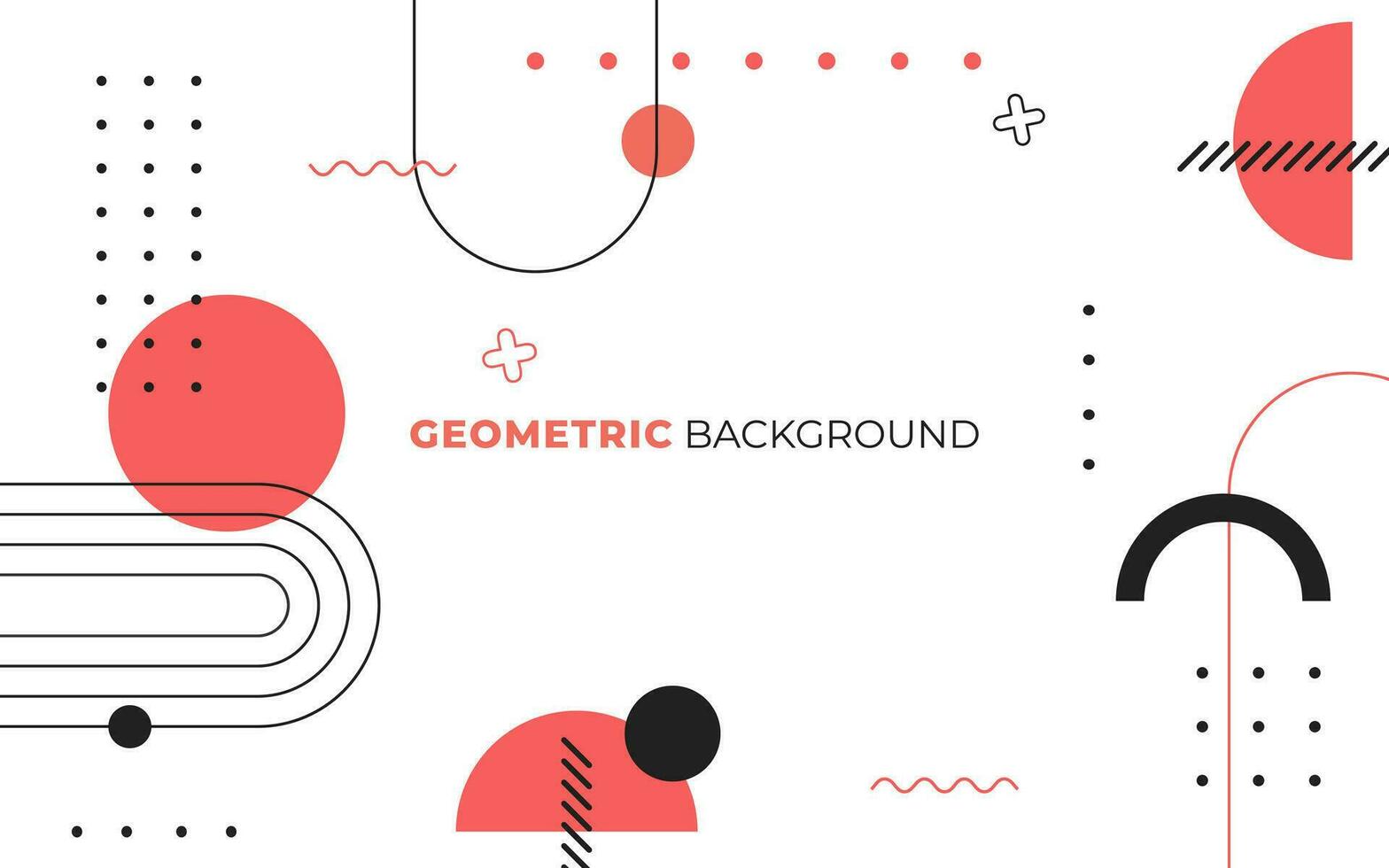 abstrakt modern geometrisk memphis bakgrund vektor