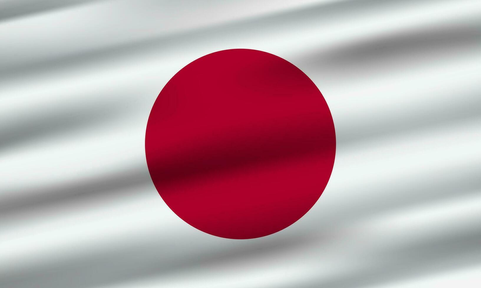 japanisch National Flagge 3d Hintergrund vektor