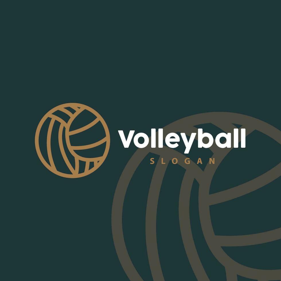 volleyboll logotyp, sport enkel design, illustration mall vektor