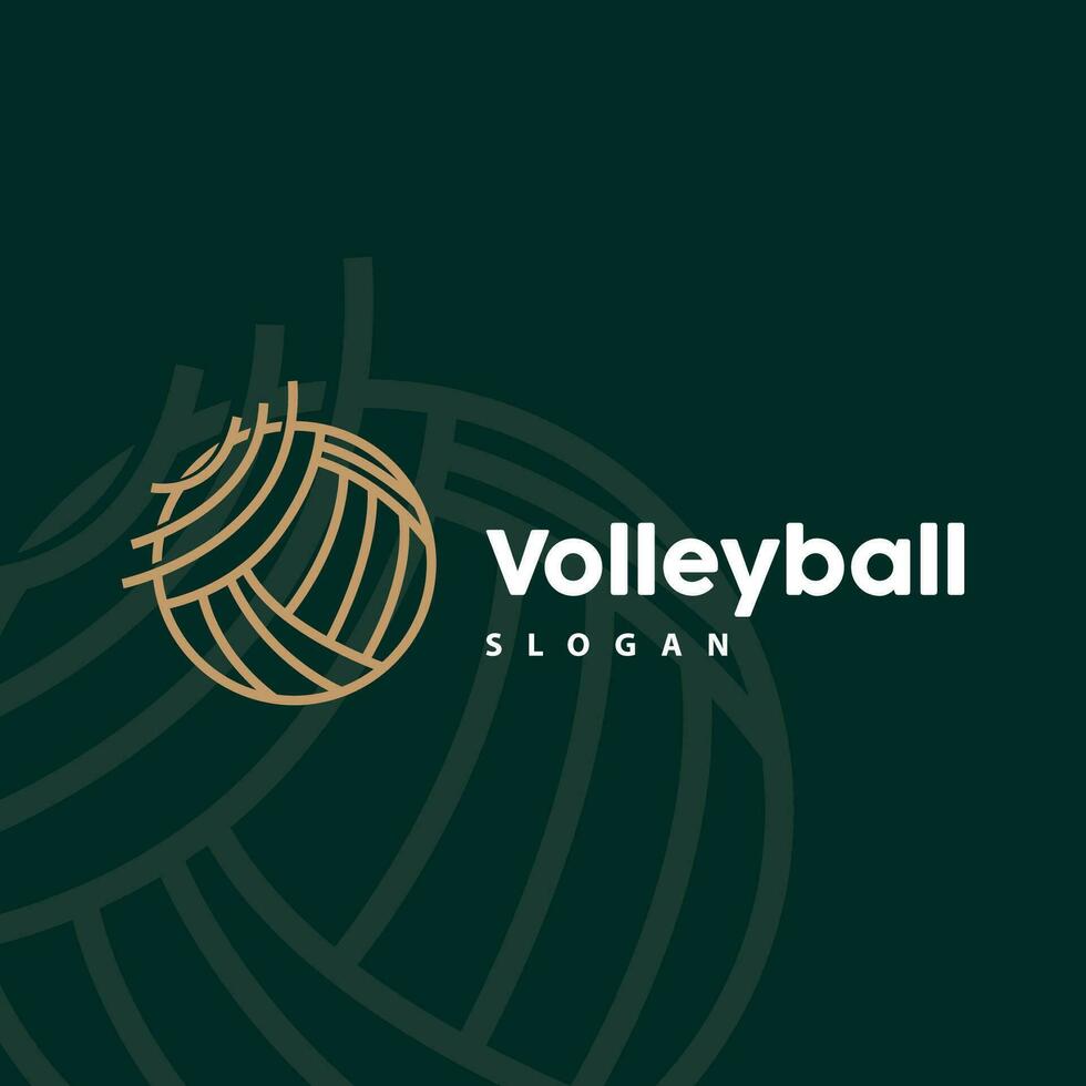 volleyboll logotyp, sport enkel design, illustration mall vektor