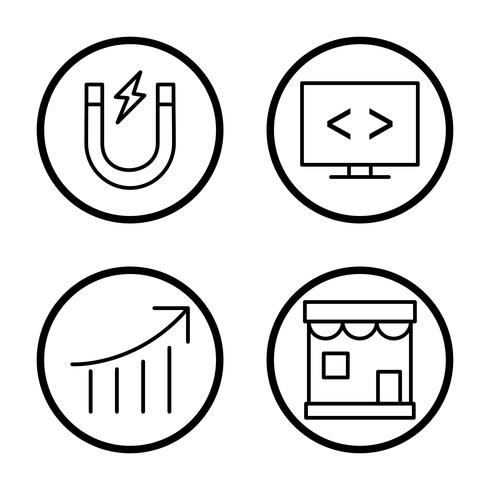 Satz von Vector SEO Search Engine Optimization Icons