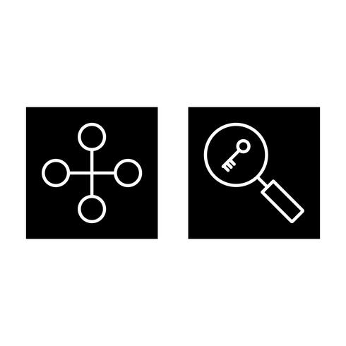 Satz von Vector SEO Search Engine Optimization Icons