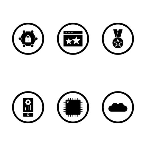 Satz von Vector SEO Search Engine Optimization Icons