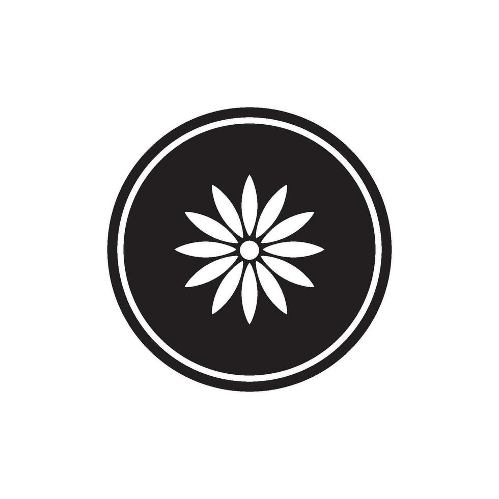 blomma ikon vektor