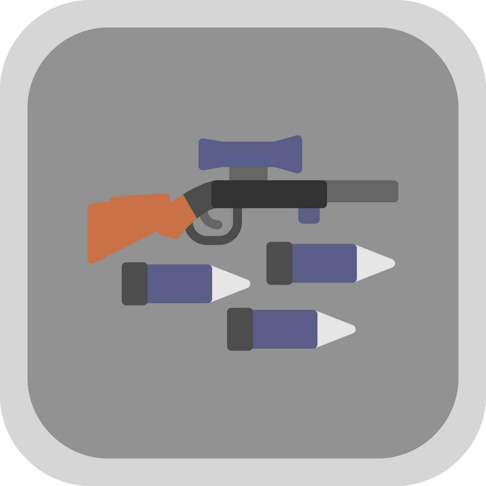 Gewehr-Vektor-Icon-Design vektor