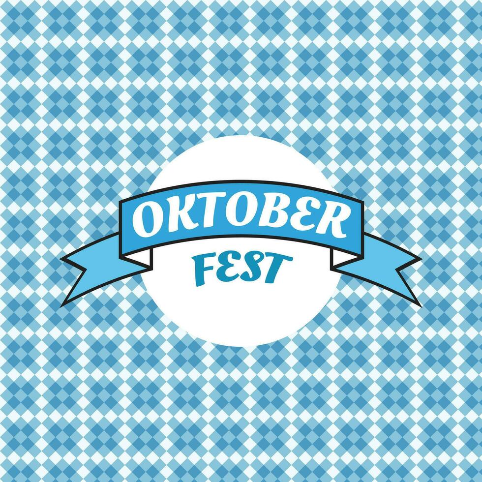 Hintergrund mit Oktoberfest Beschriftung, Urlaub Girlande Ammern vektor