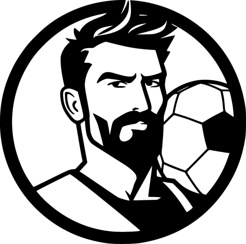 fotboll - hög kvalitet vektor logotyp - vektor illustration idealisk för t-shirt grafisk