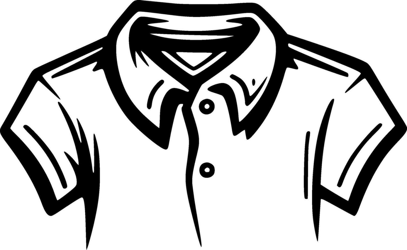 skjorta, minimalistisk och enkel silhuett - vektor illustration