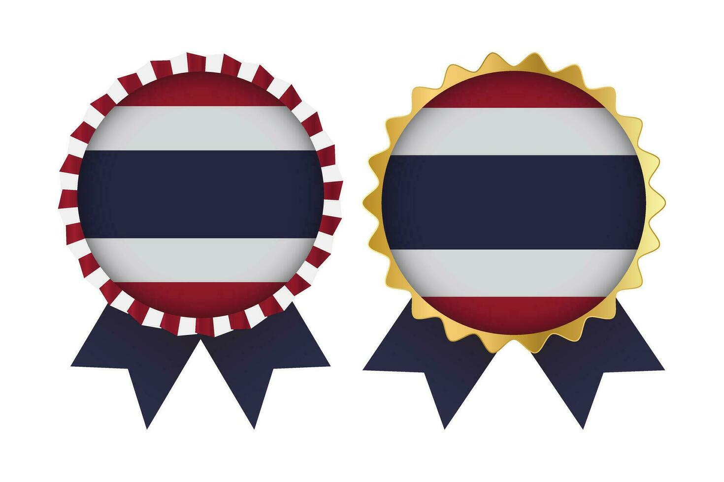 Vektor Medaille einstellen Designs von Thailand Vorlage
