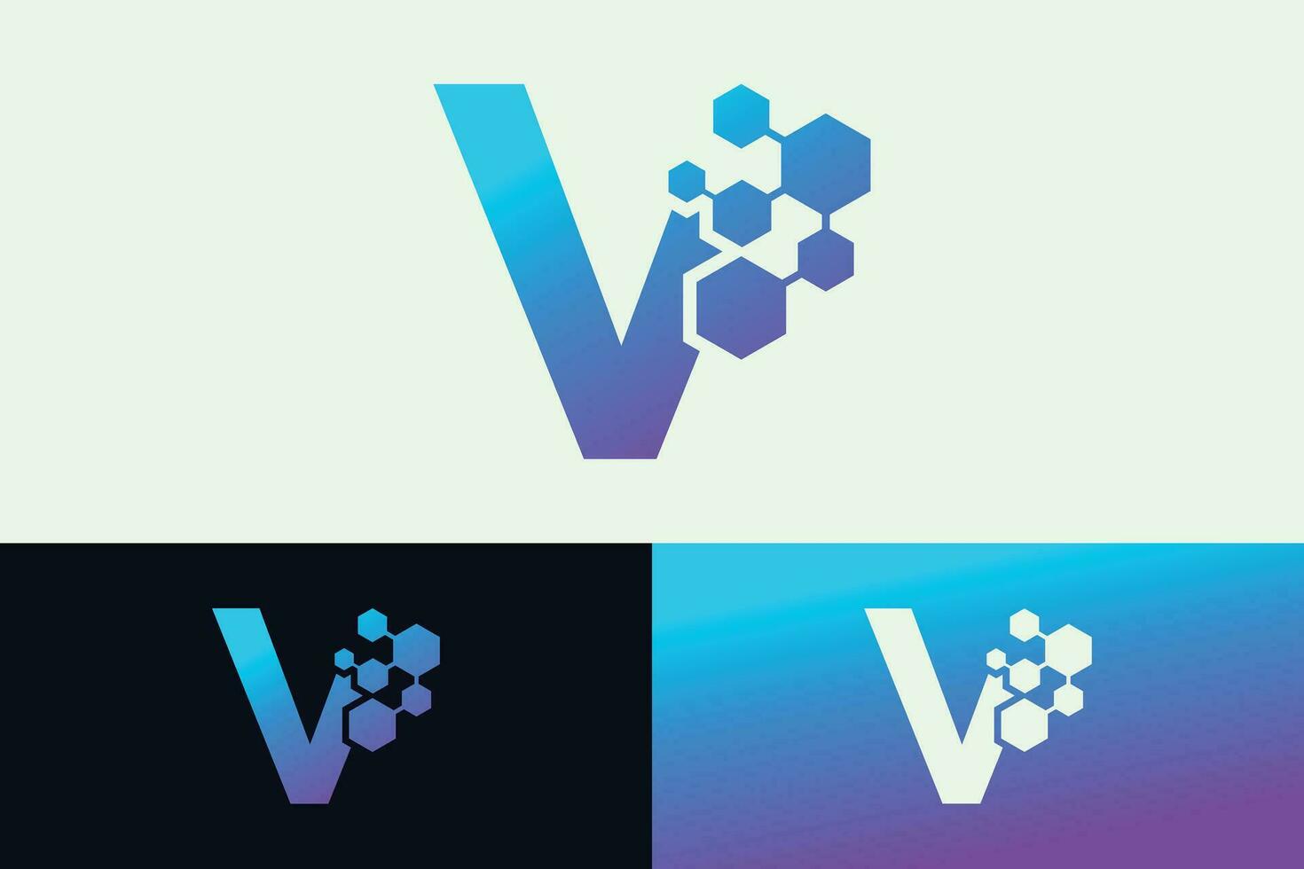 brev teknologi logotyp design med modern begrepp vektor