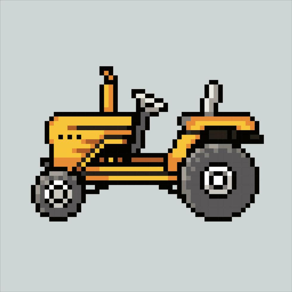 Pixel Kunst Illustration Traktor. pixelig Traktor. Traktor Maschine Bauernhof Symbol pixelig zum das Pixel Kunst Spiel und Symbol zum Webseite und Video Spiel. alt Schule retro. vektor