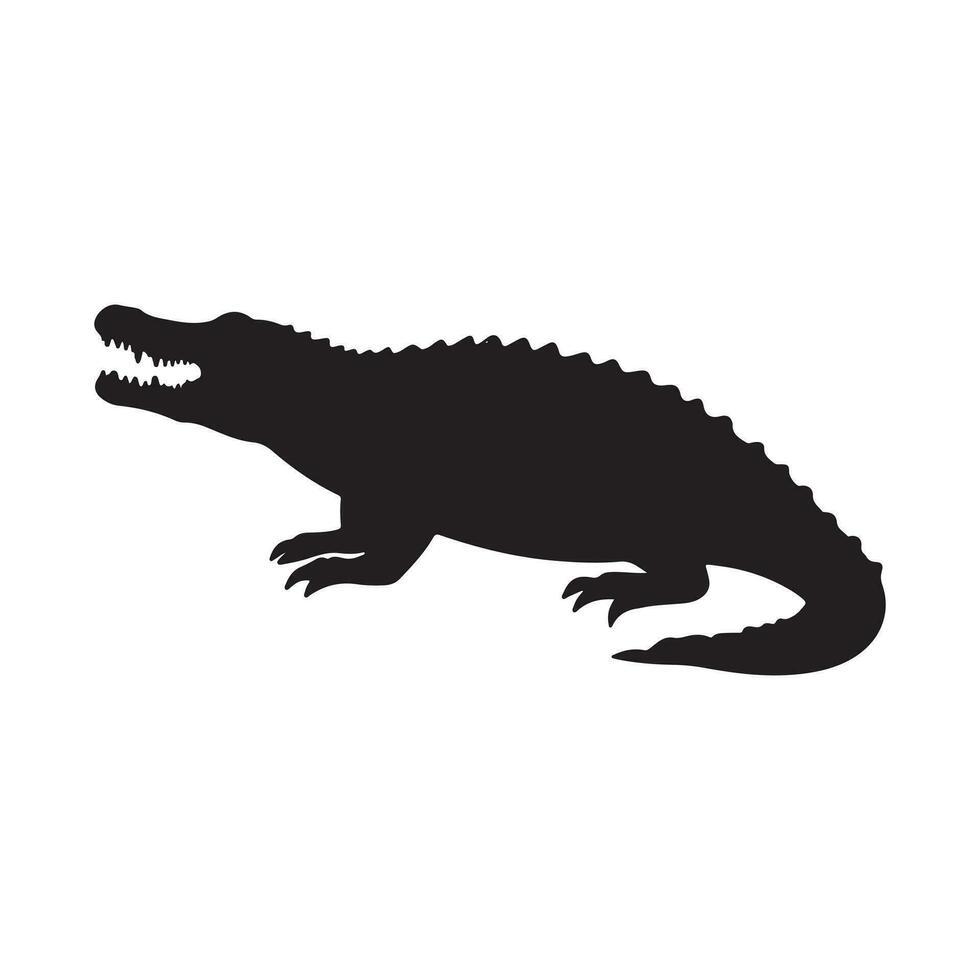 Alligator Silhouette Vektor