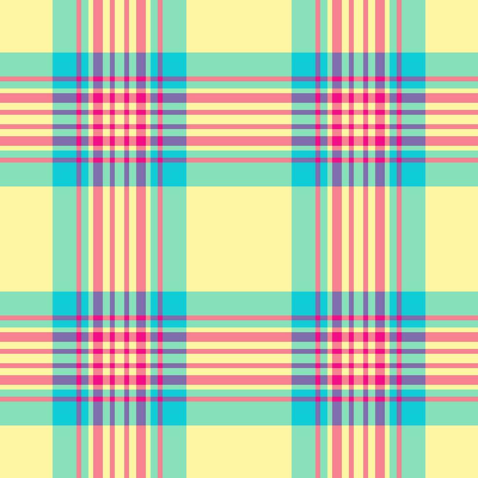 Stoff Vektor Muster von Textur Hintergrund nahtlos mit ein prüfen Textil- Tartan Plaid.