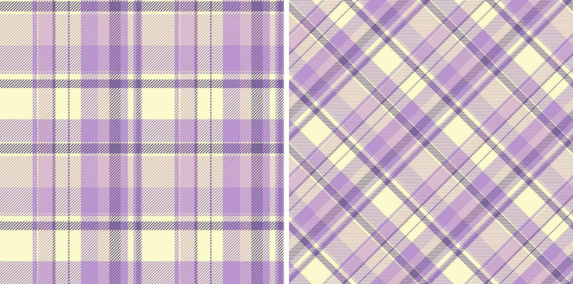 Textur Hintergrund prüfen von Plaid Vektor Textil- mit ein Muster Stoff Tartan nahtlos.