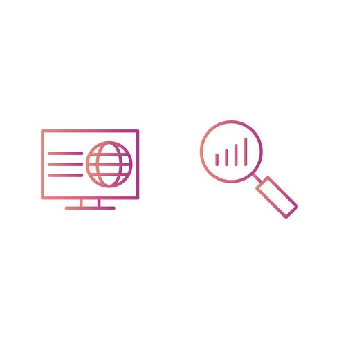 Satz von Vector SEO Search Engine Optimization Icons