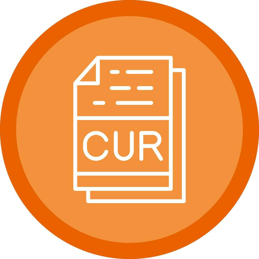 cur Datei Format Vektor Symbol Design