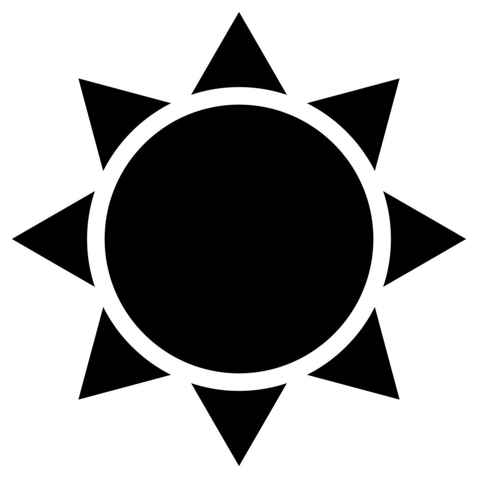 svart miljö- ikon vektor
