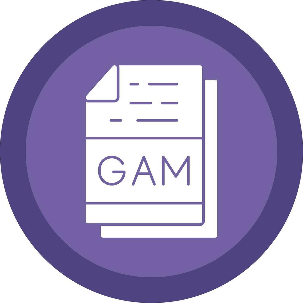 gam Datei Format Vektor Symbol Design