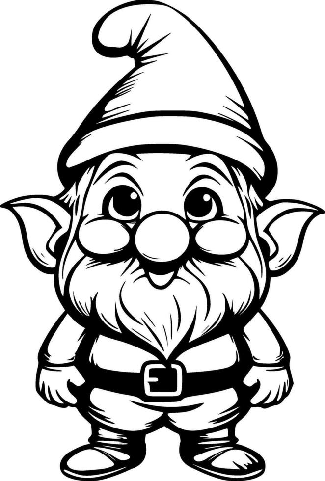 söt gnome vektor illustration